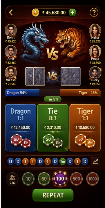 ez777 game dragon vs tiger